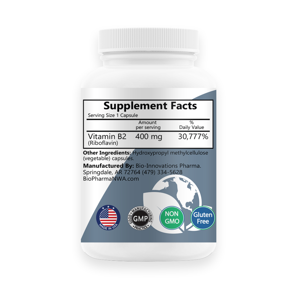 Vitamin B2 400 mg Riboflavin